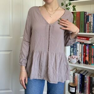 Calvin Klein Jeans flowy mauve top